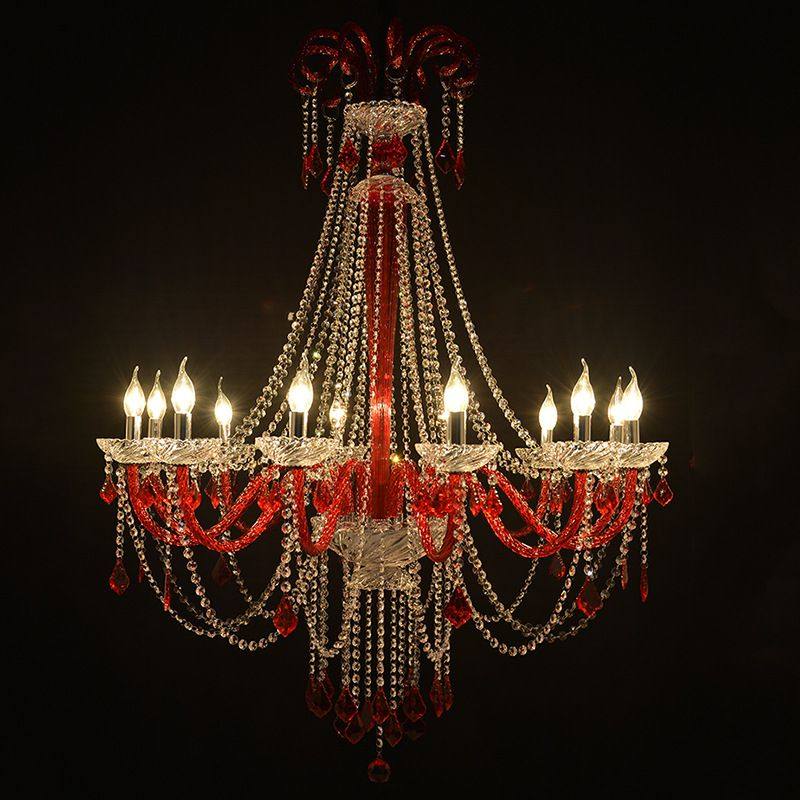 欧式漫咖啡厅吊灯彩色红色水晶灯网咖酒店宴会厅KTV灯服装店吊灯,家装灯饰光源,酒店/宴会厅/餐饮吊灯,淘宝优惠券,粉丝福利购,淘宝优惠卷