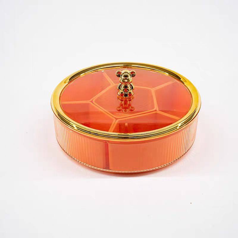 果盘新年客厅带盖干果盒糖果盒水果盘家用瓜子摆盘零食盘高级感,家居饰品,果盘/果篓,淘宝优惠券,粉丝福利购,淘宝优惠卷