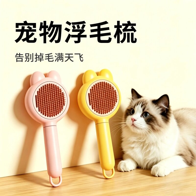 猫毛梳宠物梳子打薄除毛幼狗去浮毛洗澡刷指甲剪套装