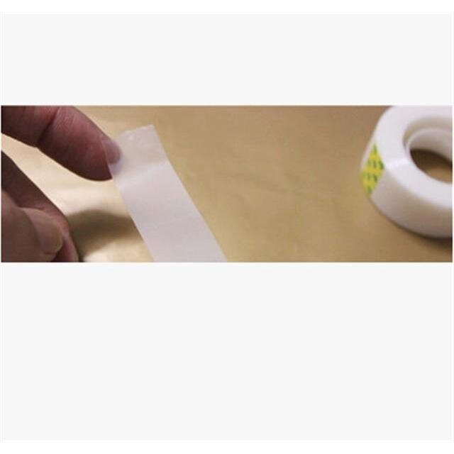 手帐本学生工具白色隐形胶带磨砂小透明贴纸不可复印有痕创意胶带