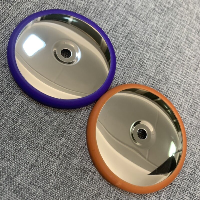 厨房不锈钢镜面小圆翻盖锅盖把手通用硅胶防烫温控配件