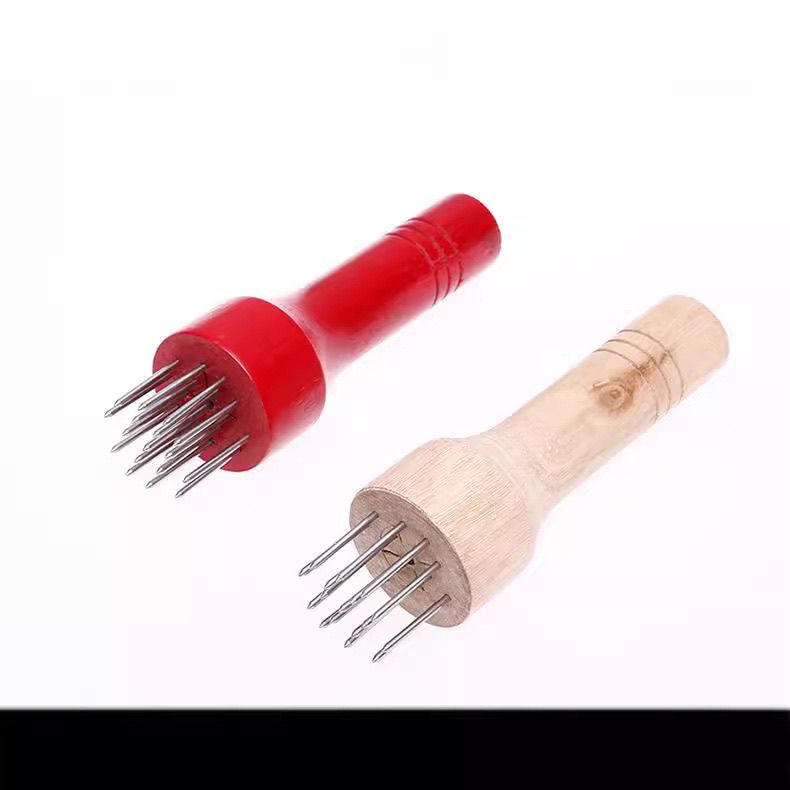 商用厨房不锈钢牛排扎肉针嫩肉扣肉猪皮扎孔器牛筋猪肉扎孔神器