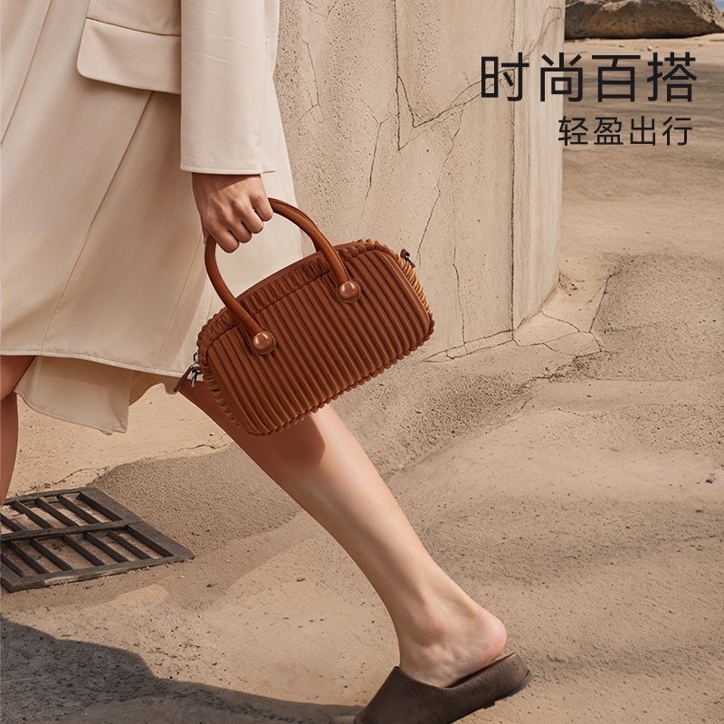 onimals保龄球包女波士顿单肩包