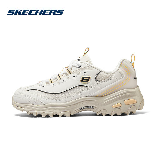 Skechers斯凯奇夏款透气舒适缓震休闲运动熊猫女鞋 896289/WMLT