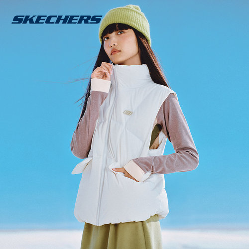 SKECHERS(斯凯奇)|（新款）2024冬女羽绒背心 L424W115-0074
