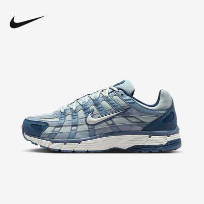 NIKE耐克男鞋25秋新款P-6000蓝色复古老爹鞋运动跑步鞋IH3646-499