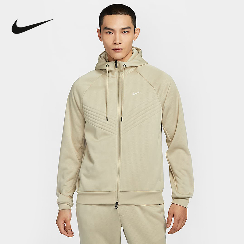 Nike耐克加绒外套男子春秋款运动休闲梭织拒水连帽夹克FZ1108-251