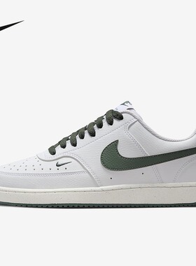 NIKE耐克女鞋COURT小空军白绿低帮复古运动鞋休闲板鞋FV9952-101