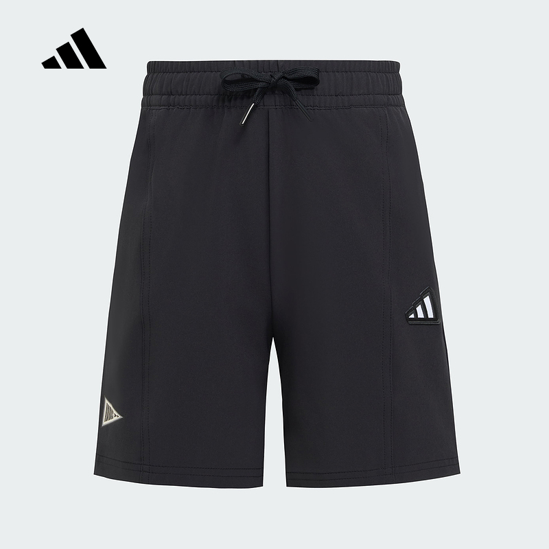 adidas阿迪达斯运动2025夏男小童短裤 KF0396