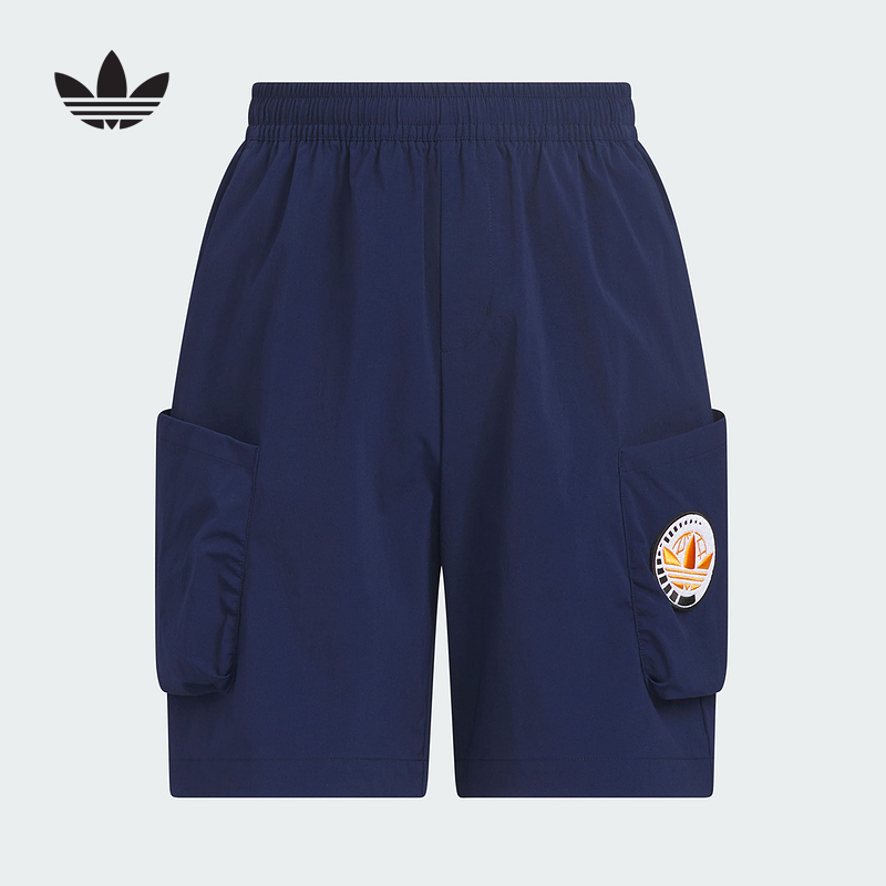adidas阿迪达斯运动2025夏男大童短裤 KC1516