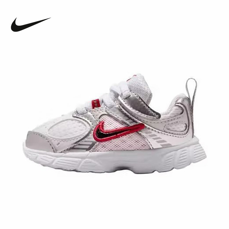 耐克男女童鞋V5 RNR银色网面透气运动鞋复古透气跑步鞋HQ6413-105,运动鞋new,运动休闲鞋,淘宝优惠券,粉丝福利购,淘宝优惠卷