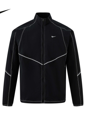 NIKE耐克Club男外套马年限定新年款红色摇粒绒梭织夹克IQ3705-613