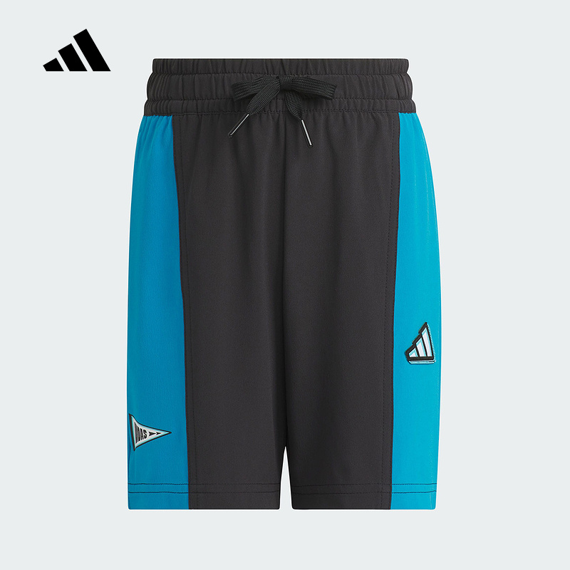 adidas阿迪达斯运动2025夏男小童短裤 JM3434