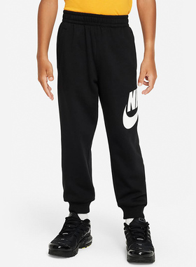 Nike耐克运动裤男女大童裤子秋季黑色休闲束脚长裤FV2878-010
