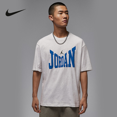 Jordan耐克短袖男子夏季新款印花宽松透气篮球运动T恤HV3895-051