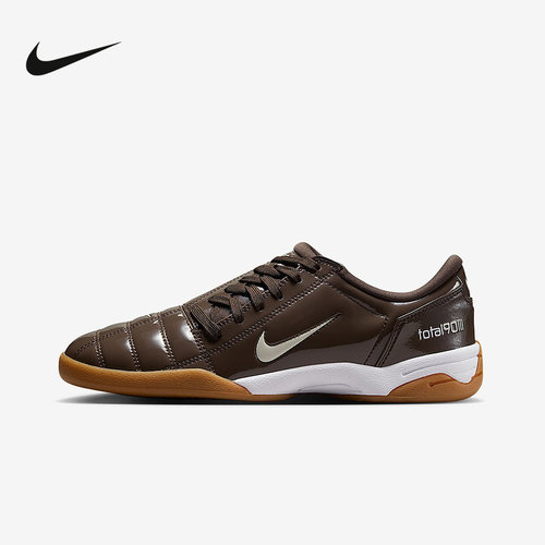 耐克Nike Total 90 漆皮薄底板鞋短钉百搭复古足球鞋IB5666-202