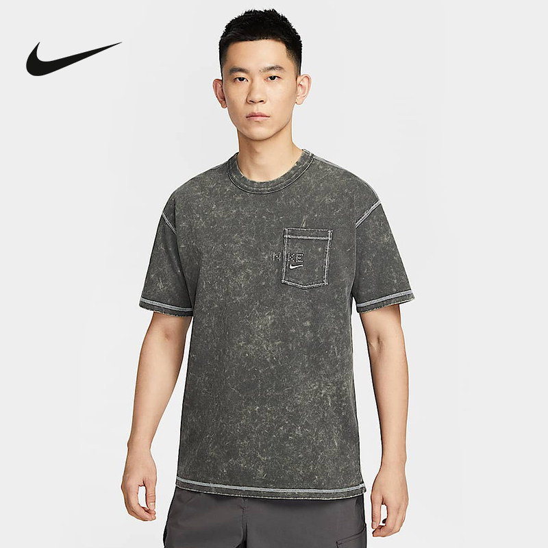 Nike耐克男2025夏季透气水洗做旧舒适户外健身运动T恤J0777-060