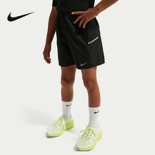 耐克NIKE大童速干训练运动裤夏季新款男女轻便梭织短裤IF2428-010