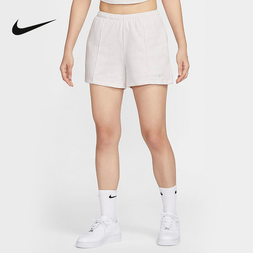 Nike耐克短裤女夏新款跑步透气宽松刺绣小标训练运动裤HF6941-051