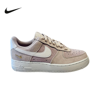 Nike耐克女鞋AF1空军一号翻毛皮小金钩复古休闲板鞋IQ9964-200