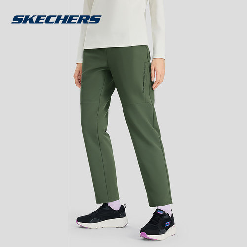Skechers斯凯奇女士舒适透气运动休闲百搭梭织长裤 P424W166/031F