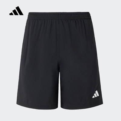 adidas阿迪达斯2025春季新款男子梭织跑步运动休闲短裤宽松JY8582