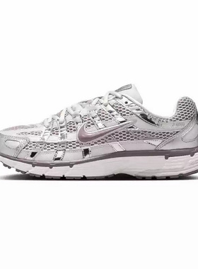 NIKE耐克女鞋老爹鞋P-6000银灰色运动休闲鞋复古跑步鞋IB4019-019
