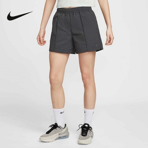 Nike耐克女子中腰短裤夏季新款刺绣小勾热裤梭织运动裤FV6623-060