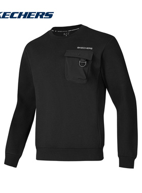 斯凯奇运动2025春男卫衣 P125M019-0018