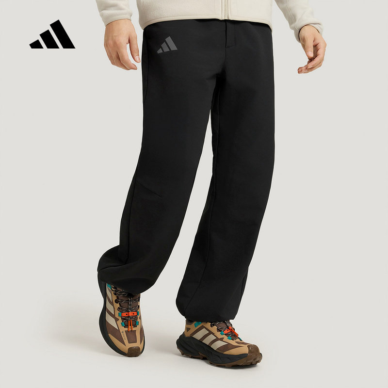 adidas阿迪达斯户外拒水透湿保暖运动裤2026春男梭织长裤 KC6998