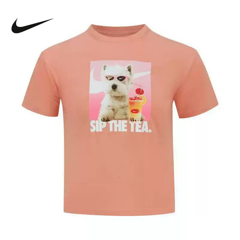 耐克NIKE新品2025夏小童短袖运动休闲针织衫印花T恤 HQ2337-844