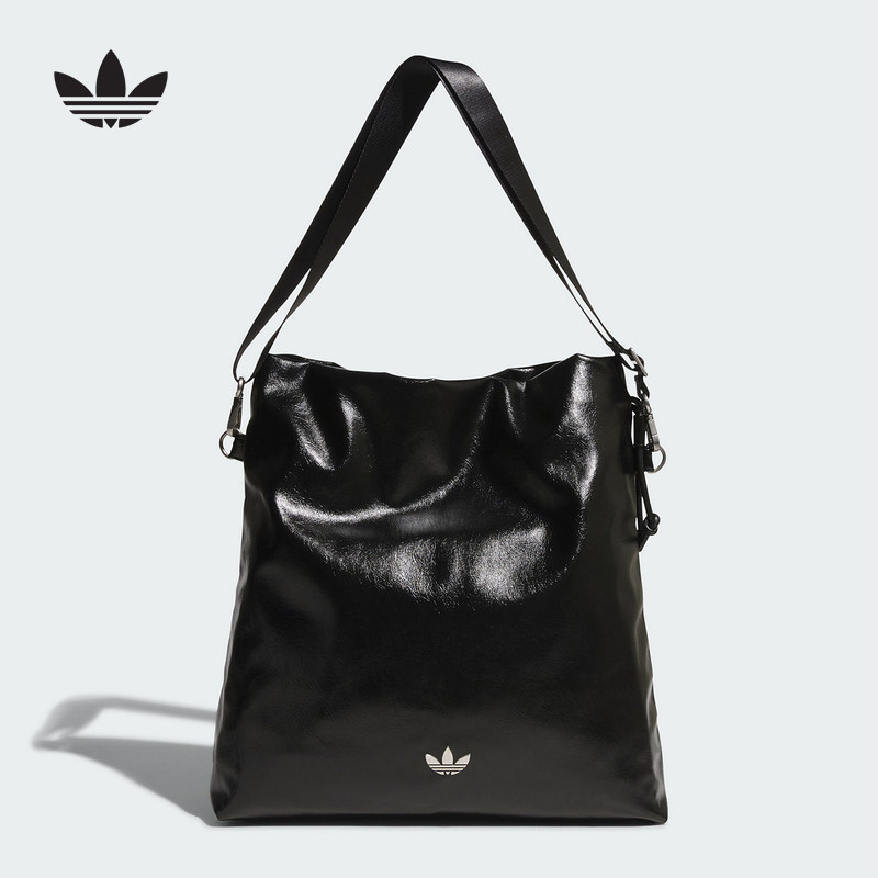 adidas阿迪达斯三叶草街头风休闲革面单肩包26夏男女斜挎包KS5157 - 实物图