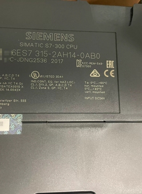 议价6ES7315-2AH14-0AB0西门子99新SIMATI