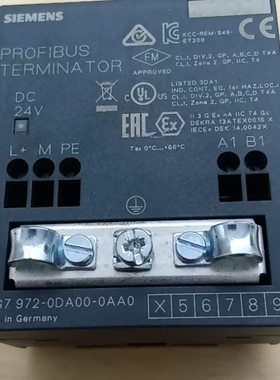 议价西门子PROFIBUS终端电阻，型号6ES7 972-0DA