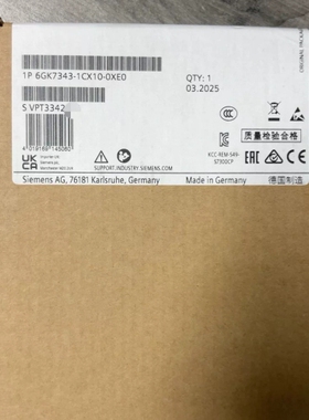 议价西门子通信处理器CP343-1LEAN ERTEC，型号6G