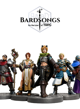 磁吸替换棋子吟游之歌跑团模型 DND龙与地下城涂装版罗曼司微缩