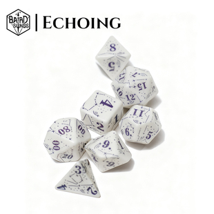 吟游之歌跑团鸣响系列星座树脂骰子套装coc龙与地下城dnd