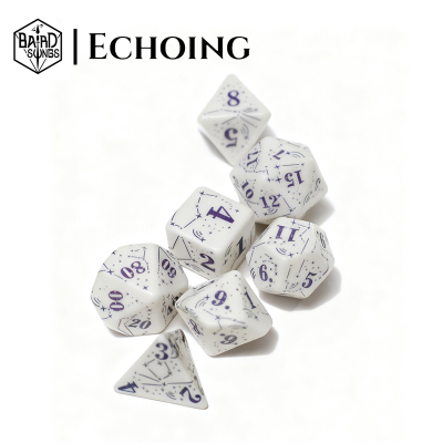 吟游之歌跑团鸣响系列星座树脂骰子套装coc龙与地下城dnd