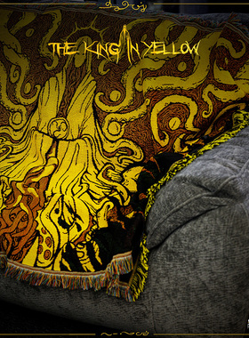 哈利湖之拥 黄衣之王毯子 克苏鲁神话周边披风针织毛毯挂毯