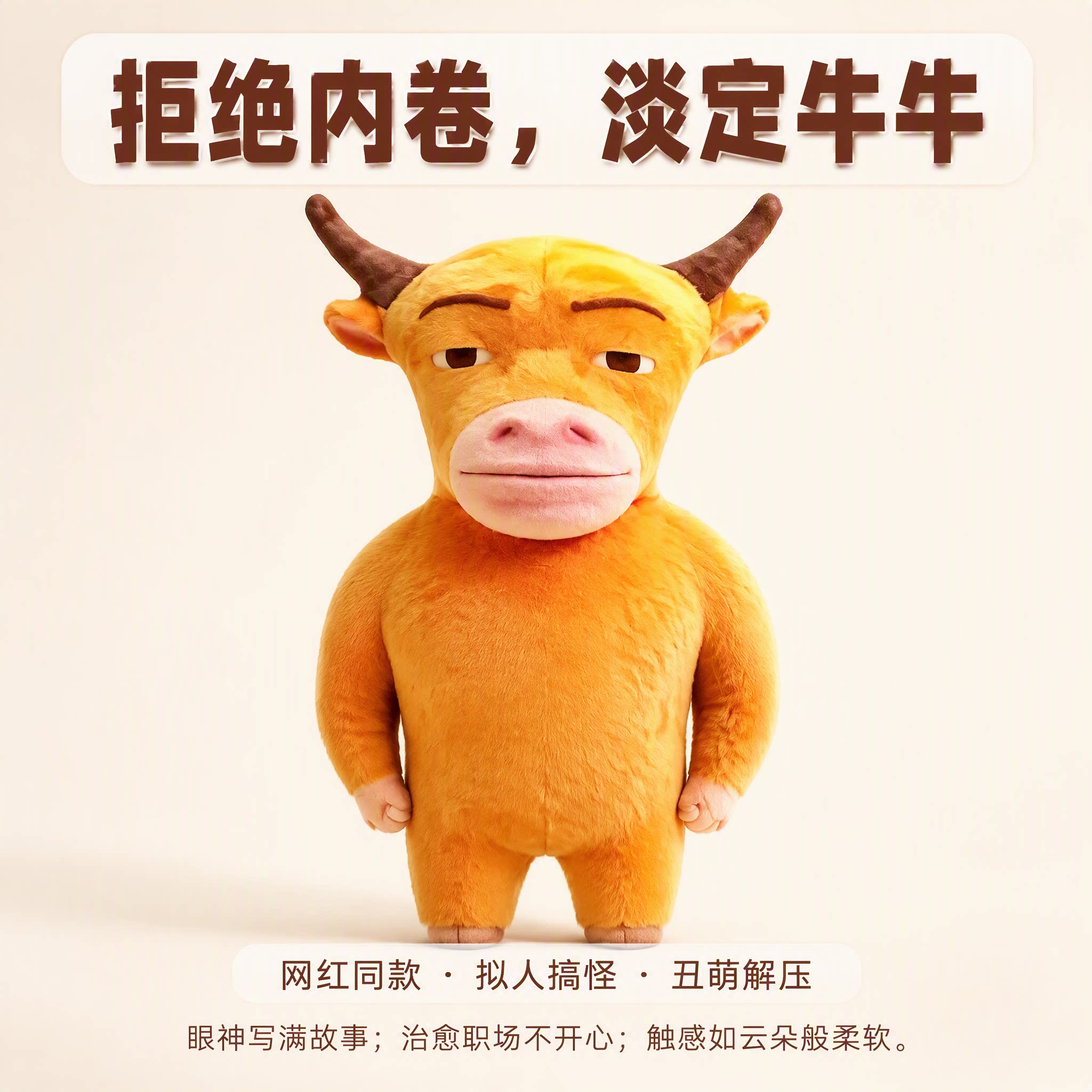 牛来公仔玩偶电影周边创意抽象搞笑书包挂件钥匙扣送朋友趣味挂饰