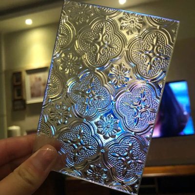 浮雕中式复古窗户艺术玻璃3D贴膜静电贴玻璃贴纸透光不透明海棠花