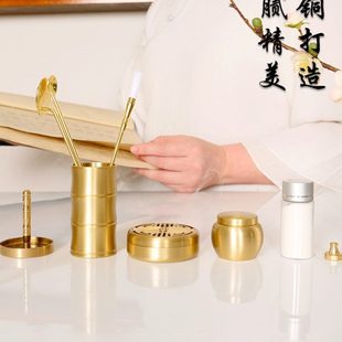 内香香炉香薰粉打拓沉香 篆工具纯铜香茶室檀礼品家用香创意道套装