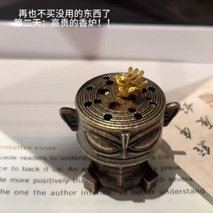 檀香室内熏香家居古风香三星香炉留桌面摆件堆清新家用香薰搞怪味