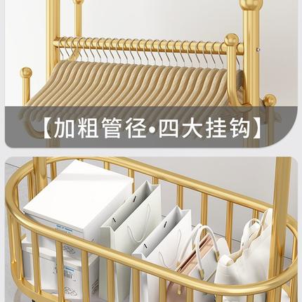 挂衣架落地卧室内家用简易衣帽架可移动晾衣架结实耐用床头收纳架
