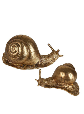 现代简约轻奢哑光金色蜗牛造型树脂装饰饰品家居软装样板房摆件F