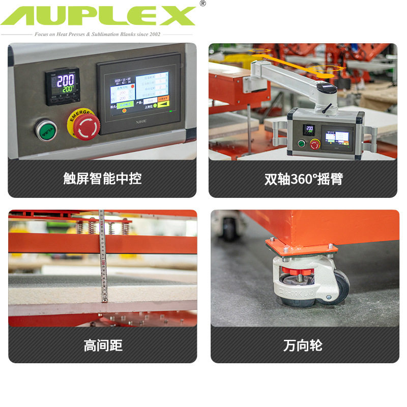 Automatic pneumatic t shirt printing heat press machine Rota