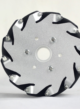 一套(4个)127mm轻载型麦克纳姆轮(mecanum wheel)带赛钢 14198S