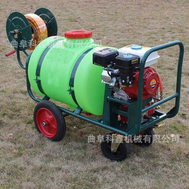科鑫供应160升手推打药机 汽油动力高压喷药机 果园植保打药车