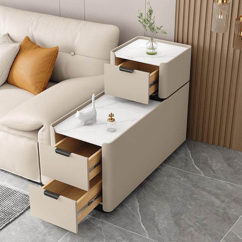 fLE2025新款落地沙发边柜高级感实木小型夹缝简约现代边几侧边柜