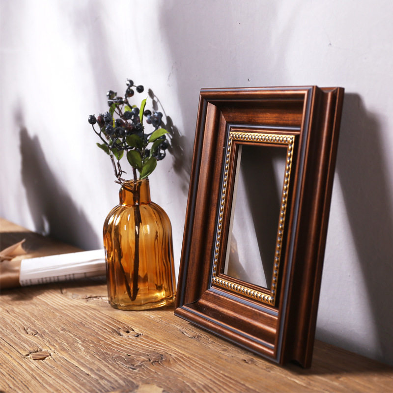 2026美式北欧 免装裱油画外框数字油画框DIY定相框照片墙木纹马年